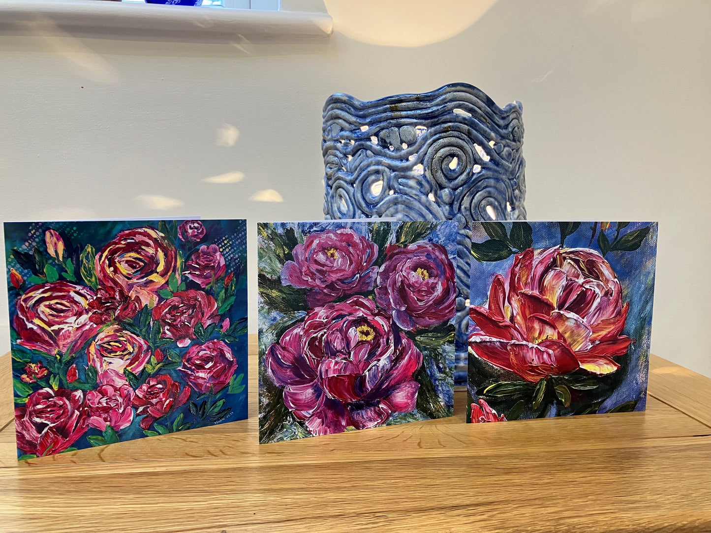 'Dance of the Roses' Greeting Card with White Envelope