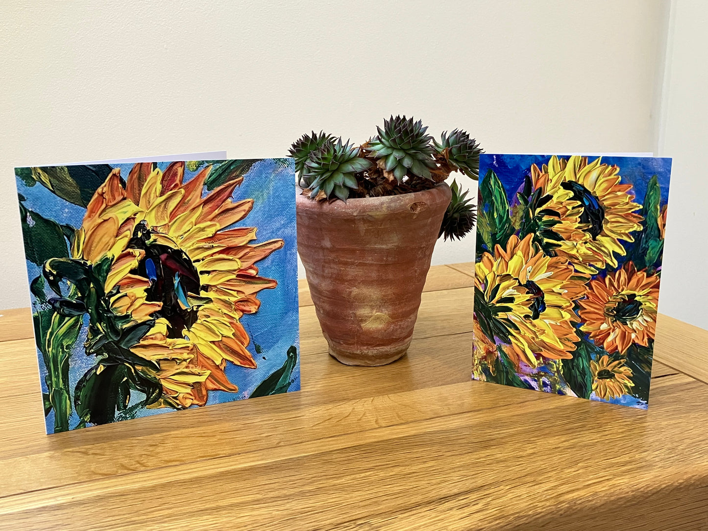 Eternal Sunflower Memories Greeting Card with White Envelope