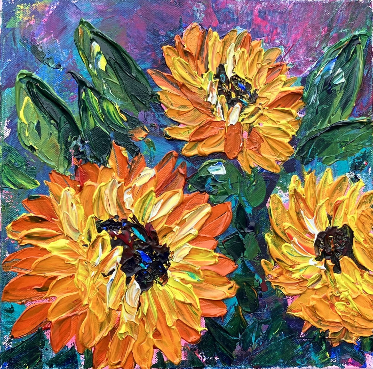 Eternal Sunflower memories, Painting 1 (SOLD)