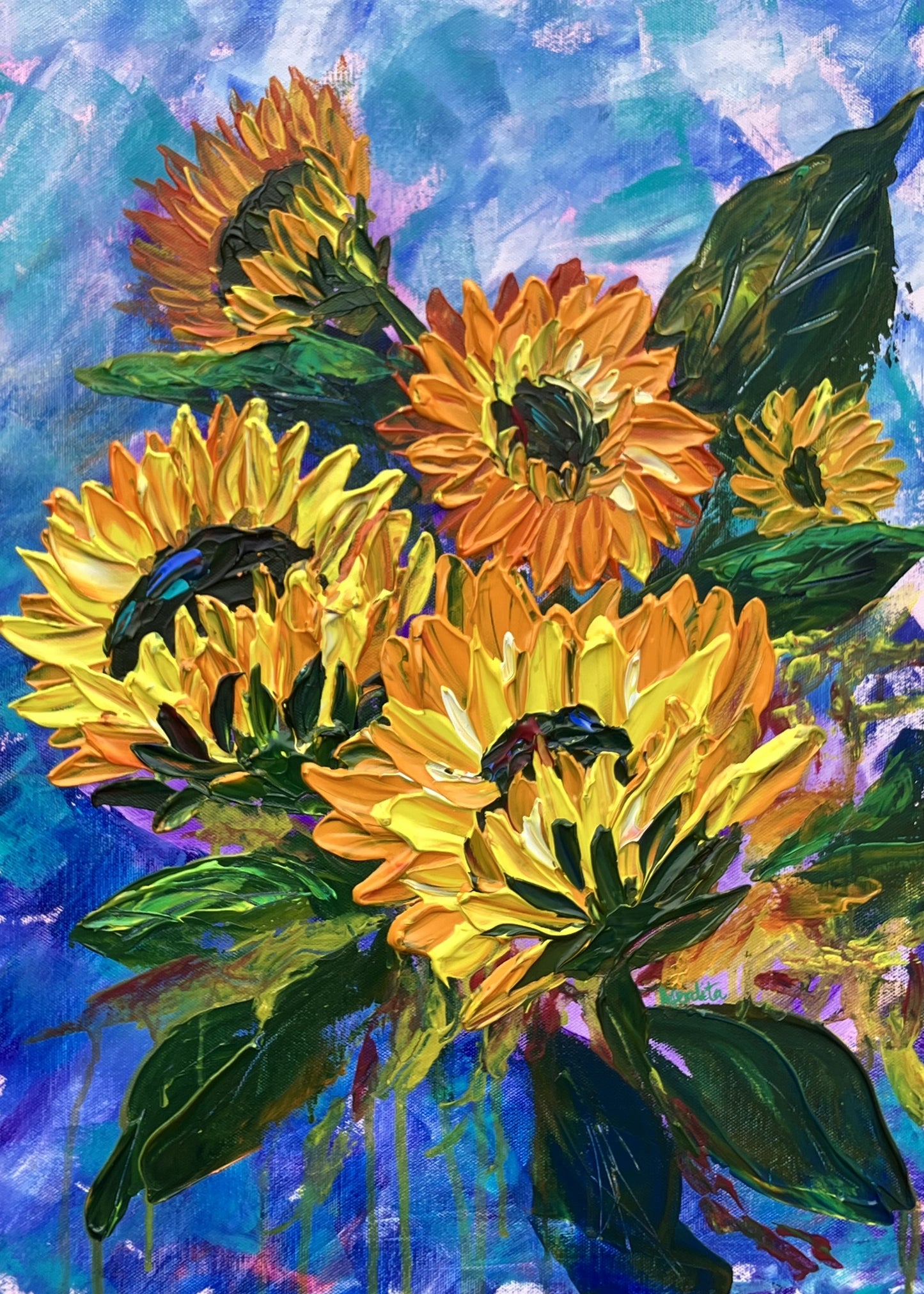 Eternal Sunflower memories, Painting 6(SOLD)