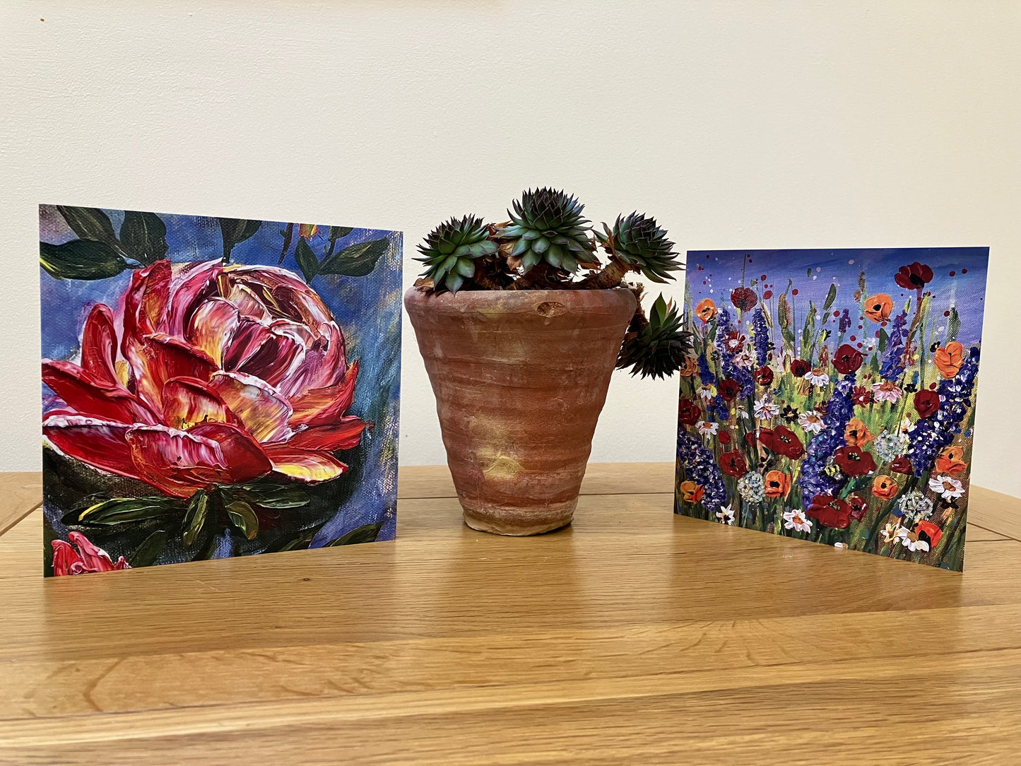 'Hever Castle Roses' Greeting Card with White Envelope