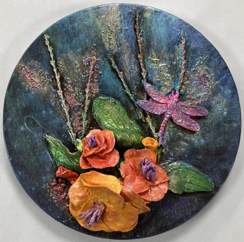 InBloomAChildhoodTale - mixed media with powertex by Aferdita Artist and powertex tutor from Bromley
