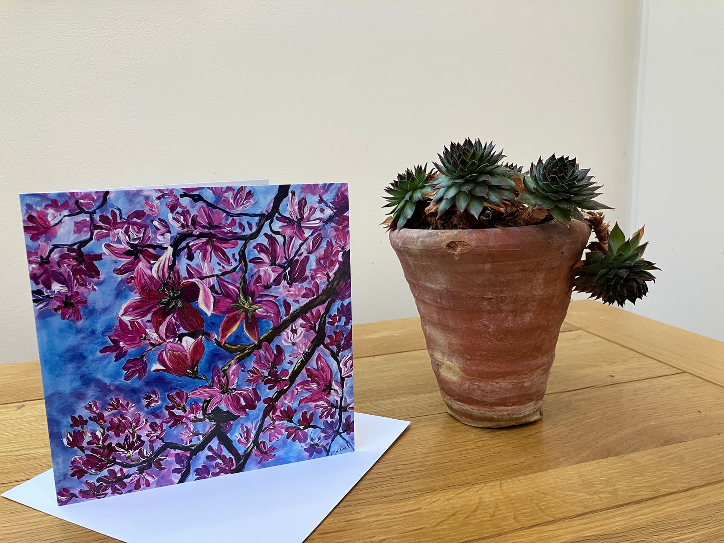 'Spring Breeze' A Magnolia Greeting Card with White Envelope