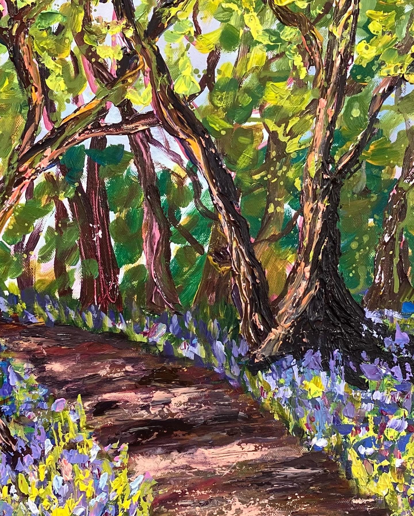 Bluebell Magic Original Acrylic Painting