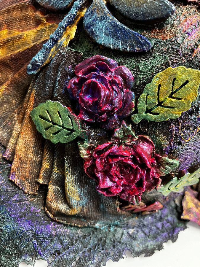 powertex roses and dragonfly art workshops in bromley