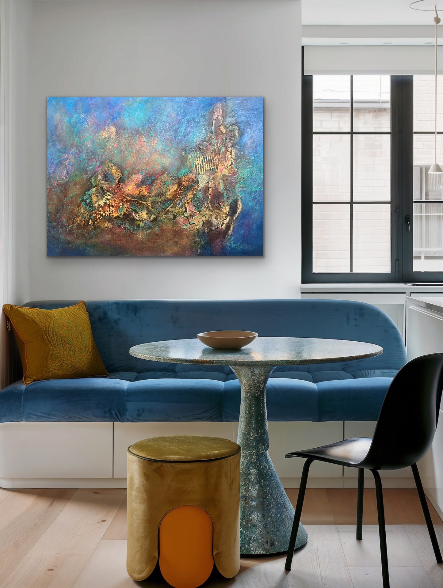 tactile abstract powertex mixed media painting original abstract art for sale