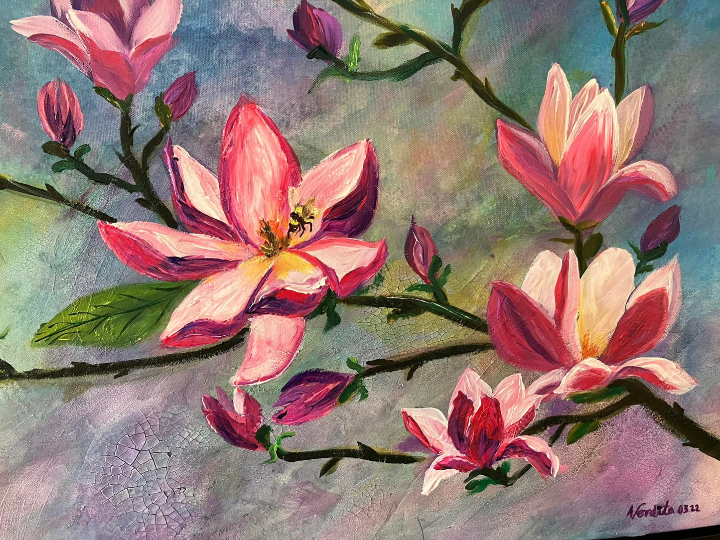 Joy of Spring - A magnolia Painting