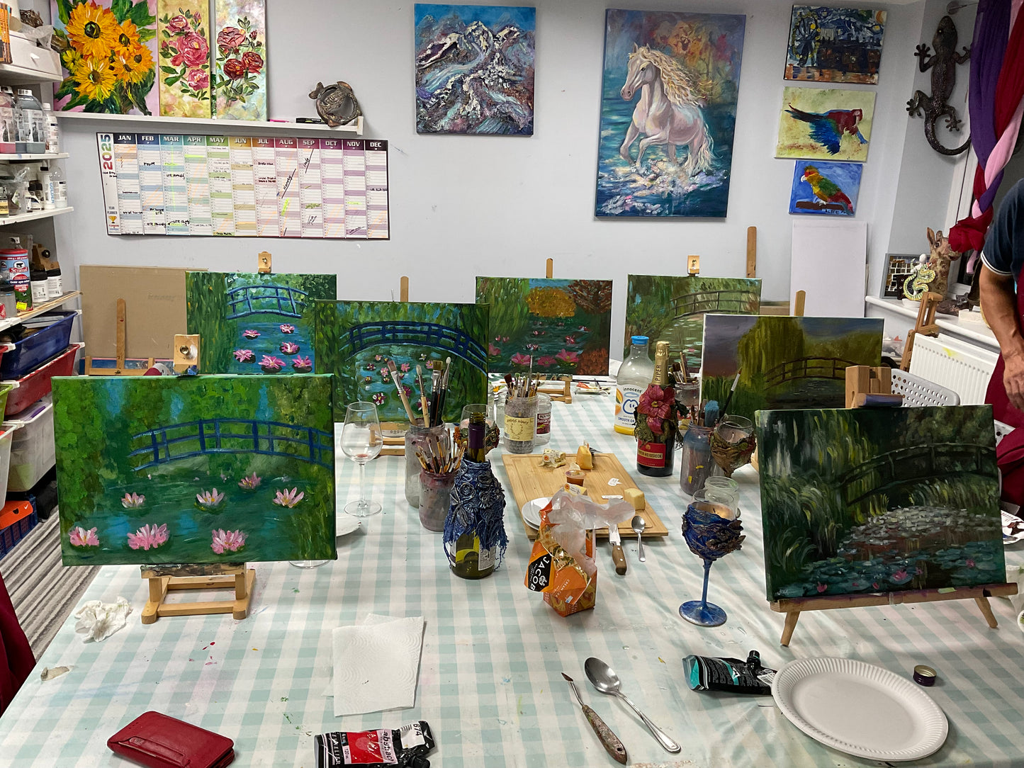 Sip & Paint Workshop – Monet’s Waterlily Pond with Bridge Wednesday 5 November 2025