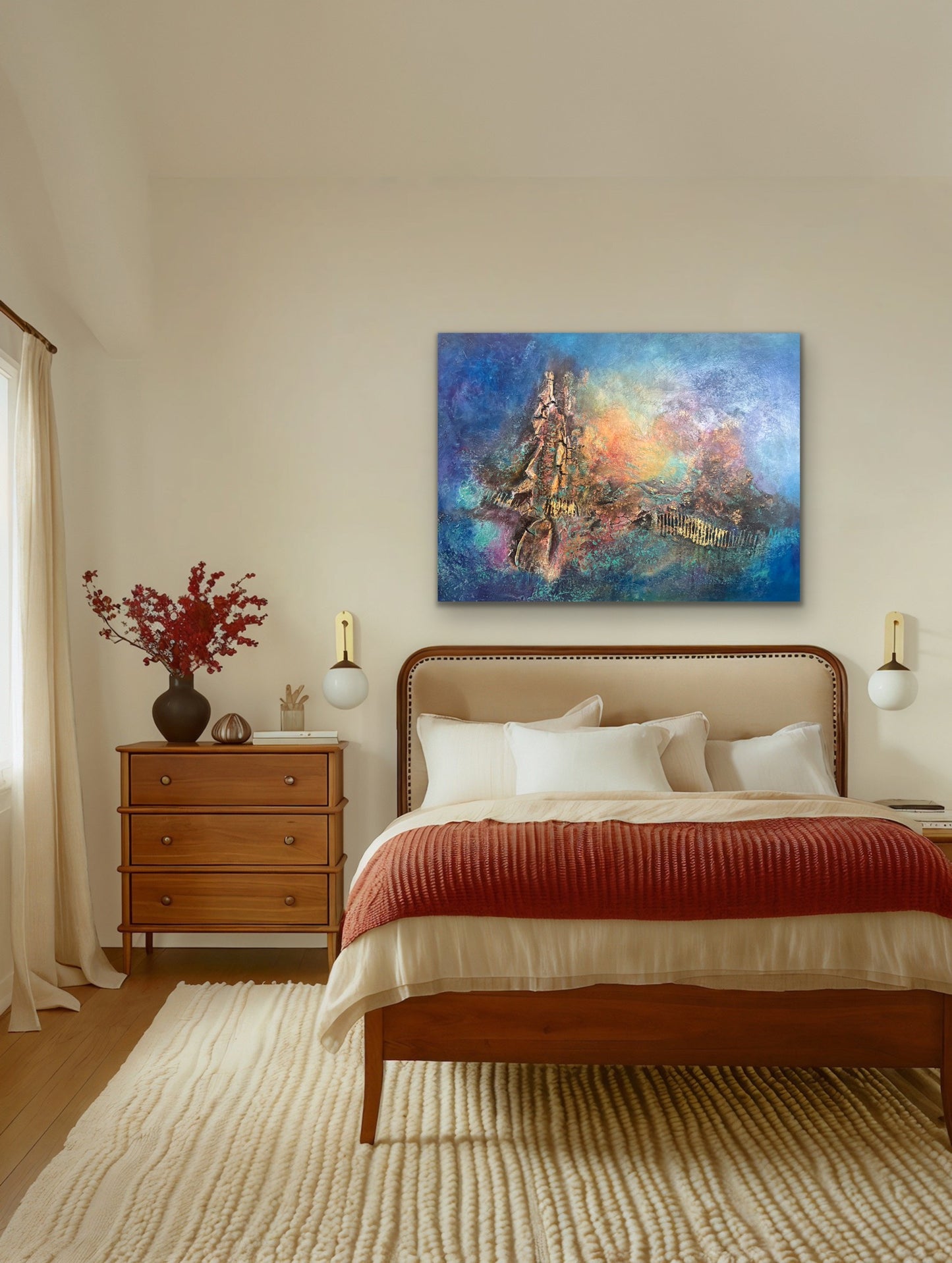 textured sculptural oil painting