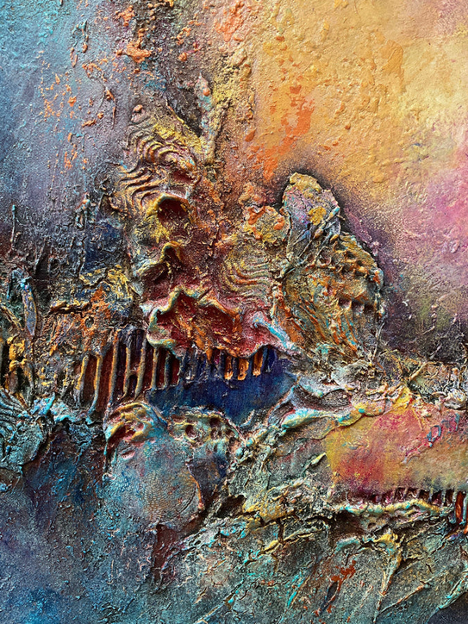 powertex textures mixed media art