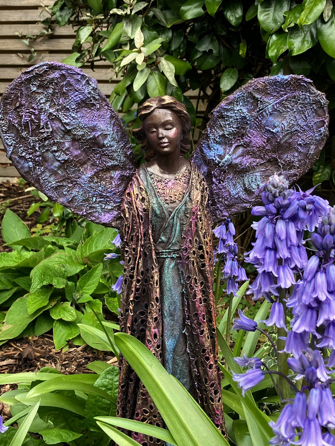 Angel fabric sculpting powertex sculpting Relaxing and ,mindful art classes for children and adults in Bromley with Aferdita a Powertex tutor and professional artist, Little Painter Art classes for children