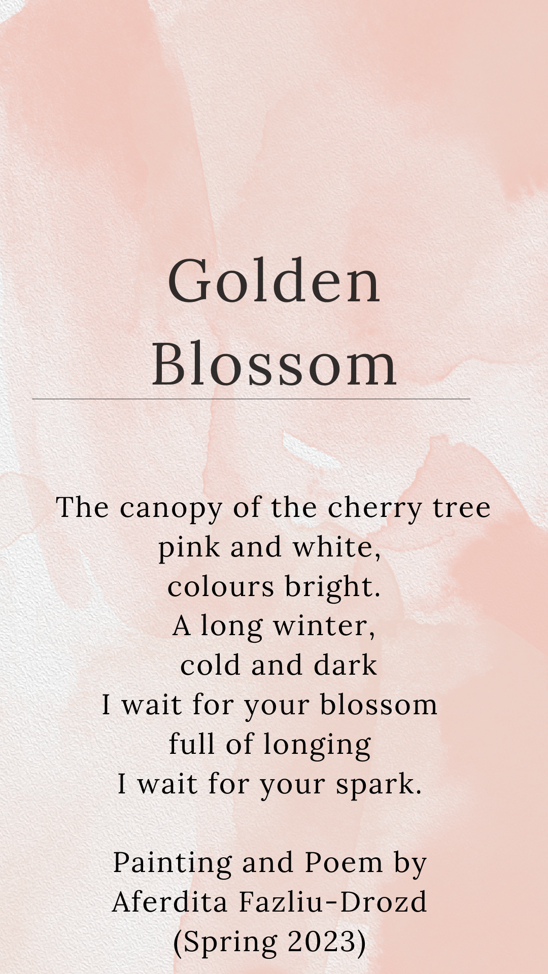 Cherry Blossom and Yellow Butterfly