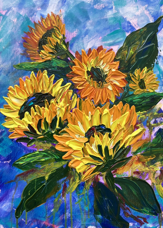 Eternal Sunflower memories, Painting 6(SOLD)