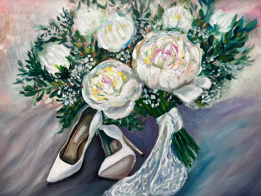 Bespoke Wedding Bouquet Painting — Custom Heirloom Artwork