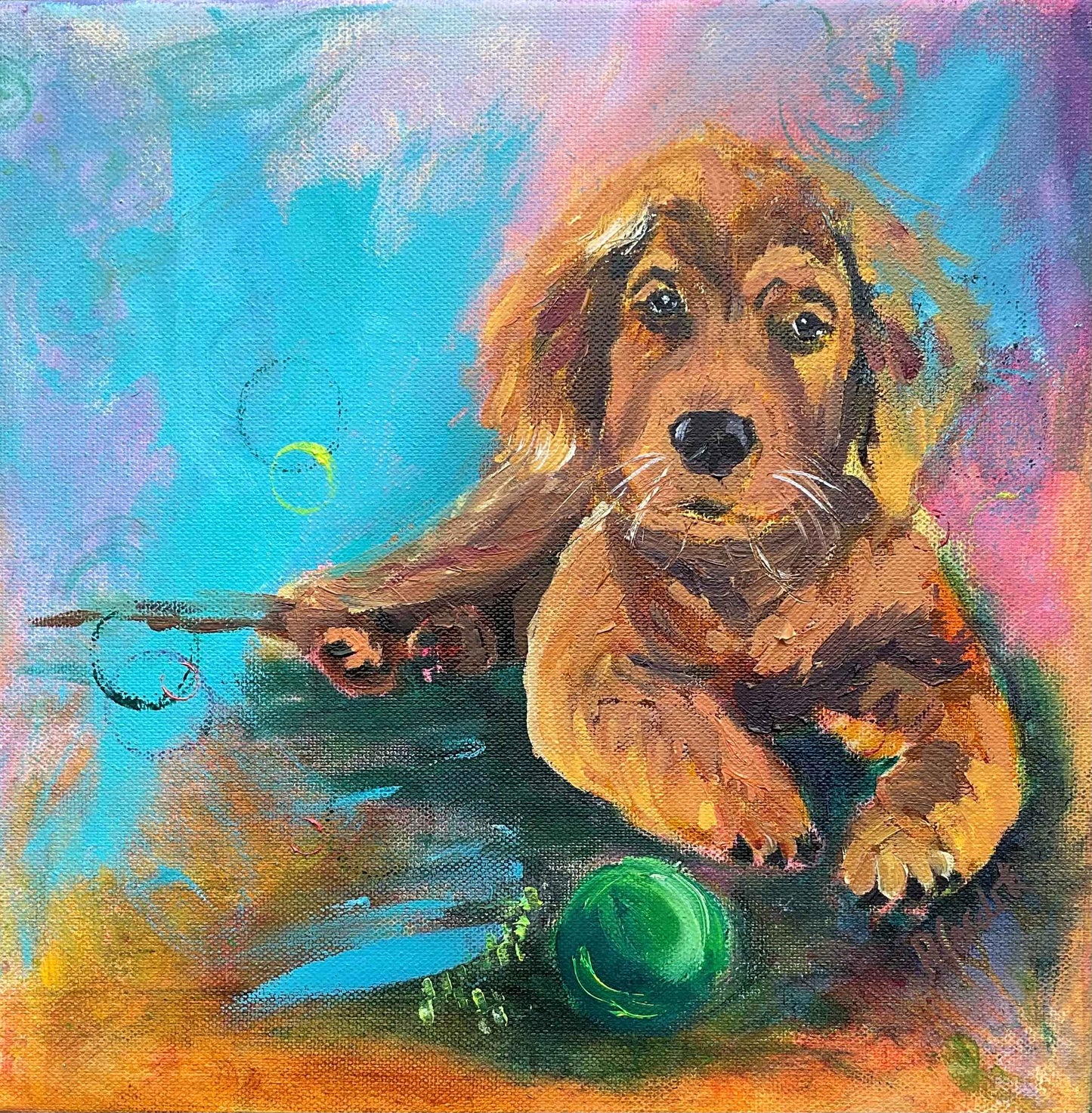 custom dog portraits, pet-inspired artwork, dog wall art,