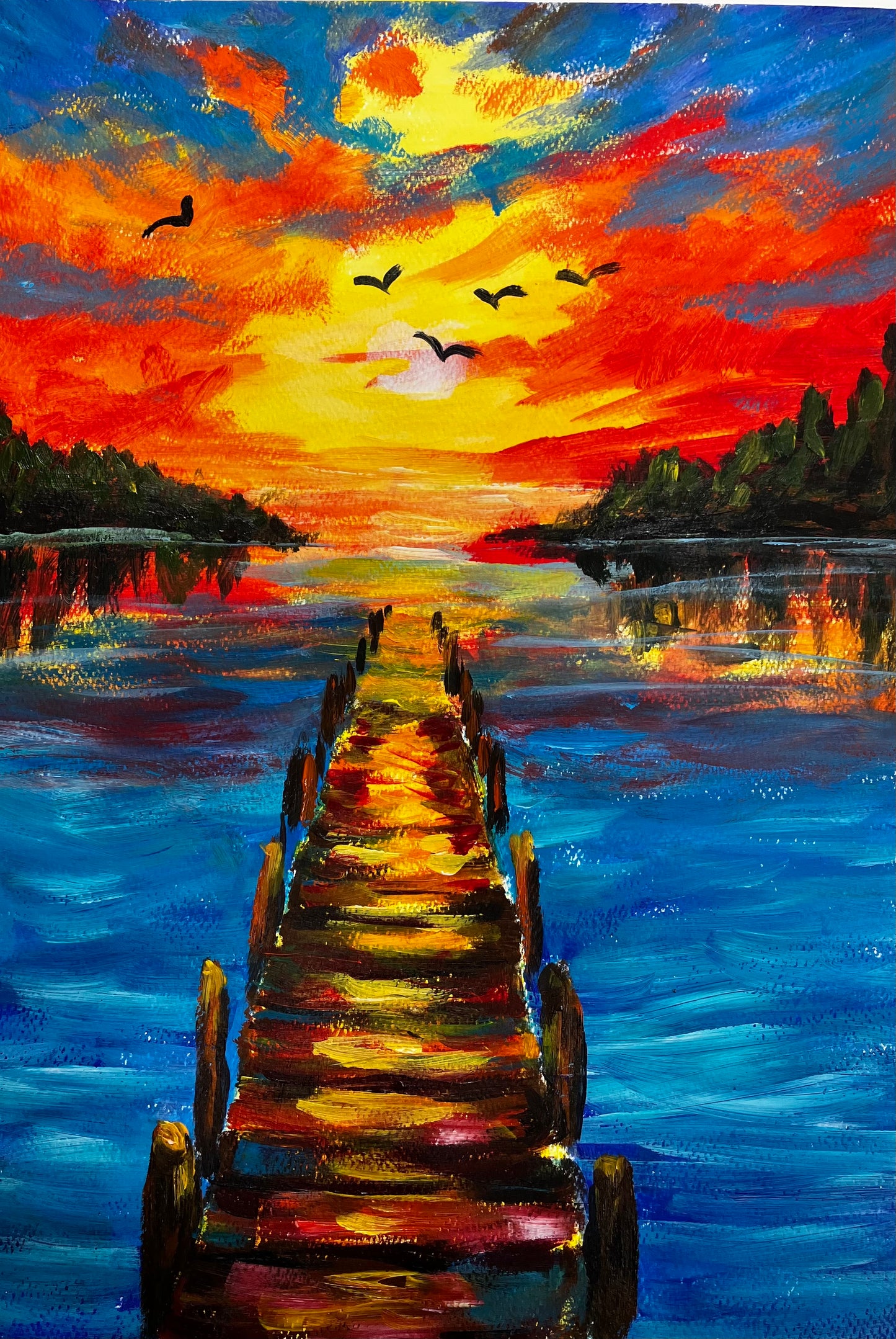 Sip & Paint Workshop – Sunset over the pier on Wednesday 29th April 2026 from 6-8.30PM