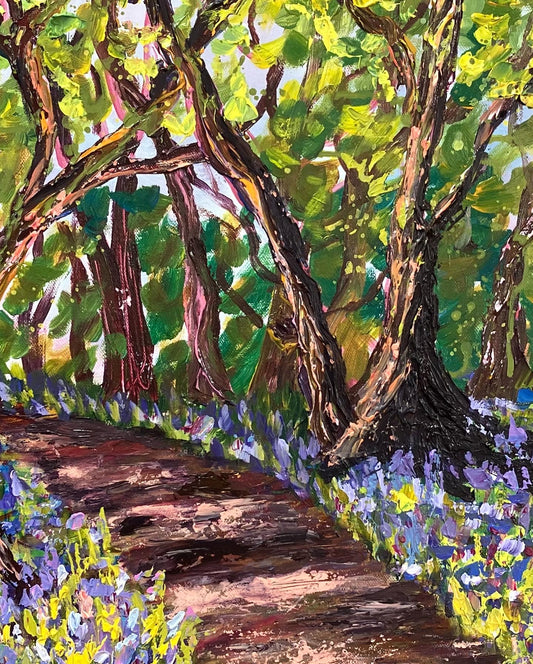 Bluebell Magic Original Acrylic Painting