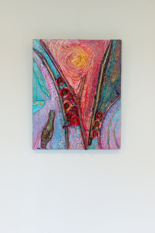The Sun Will Shine Again, Mixed media with Powertex (SOLD)