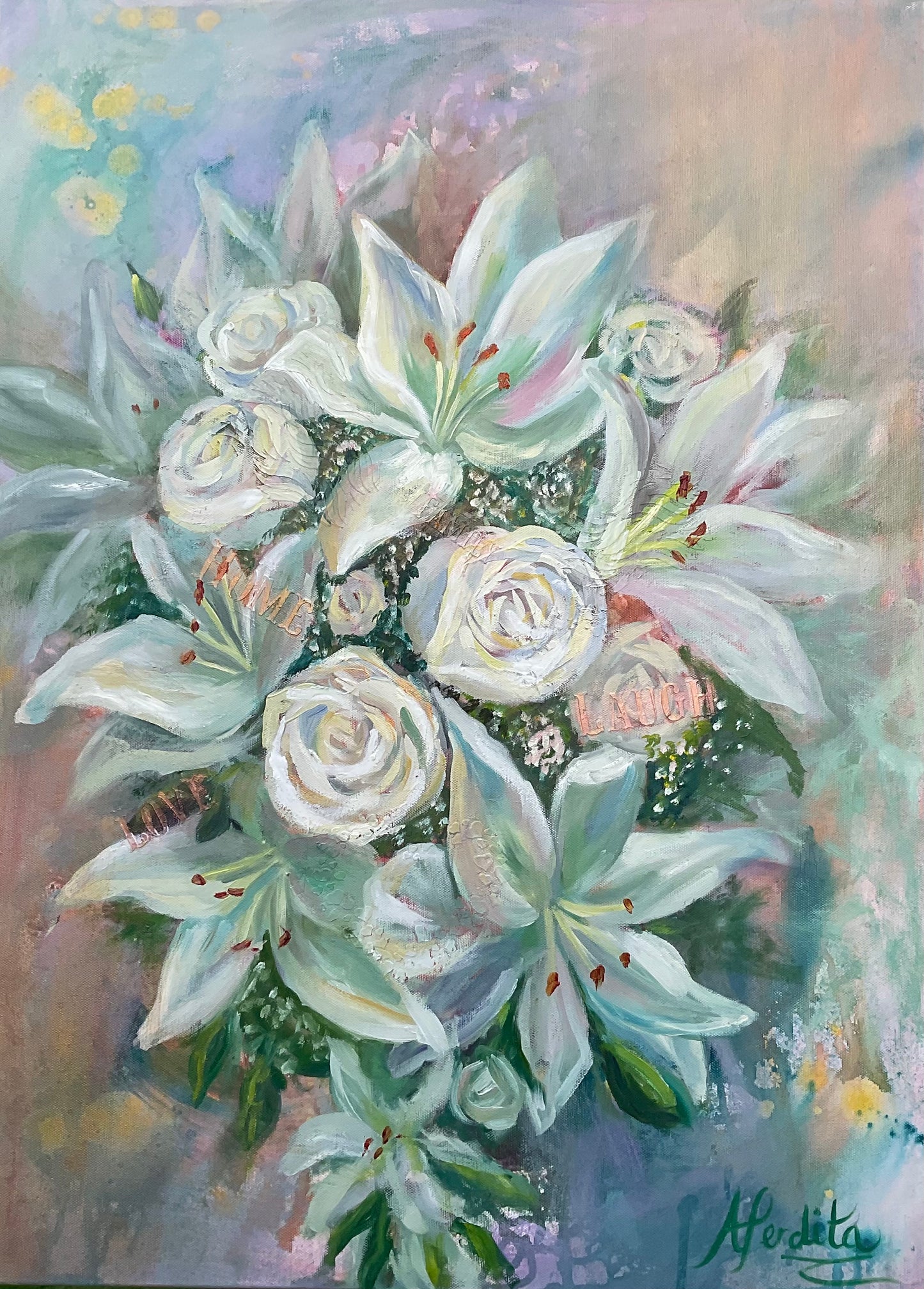 Bespoke Wedding Bouquet Painting — Custom Heirloom Artwork