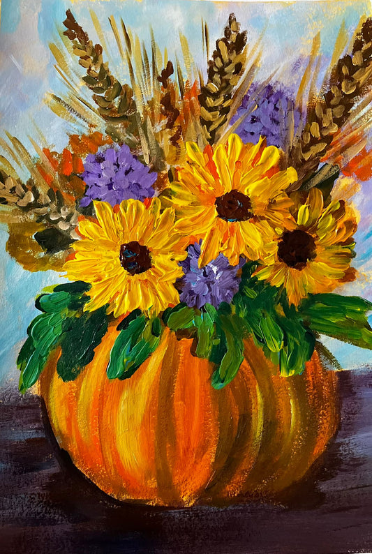 Autumn Flower Bouquet Sip & Paint Workshop – Friday 2 October 7-9.30pm