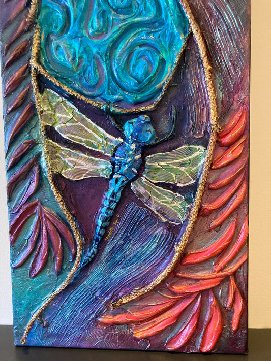 The Dashing Blue- A Mixed Media Painting (SOLD)