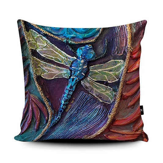 Dashing Blue Vegan-Suede Cushions (Chair / Sofa Cushion)