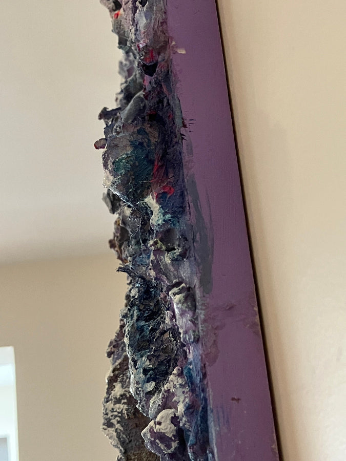 mixed media sculptural abstract depicting mountains by aferdita fazliu drozd, bromley artist