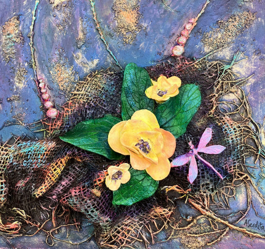 Petalsof_Nostalgia_Rose_Reverie_hand_sculpted_powertex_flowers_on_canvas_by_aferdita_bromley_based_artist_and_art_tutor