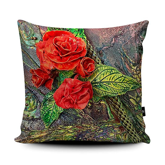 Ohona Vegan-Suede Cushions (Roses Chair / Sofa Cushion)
