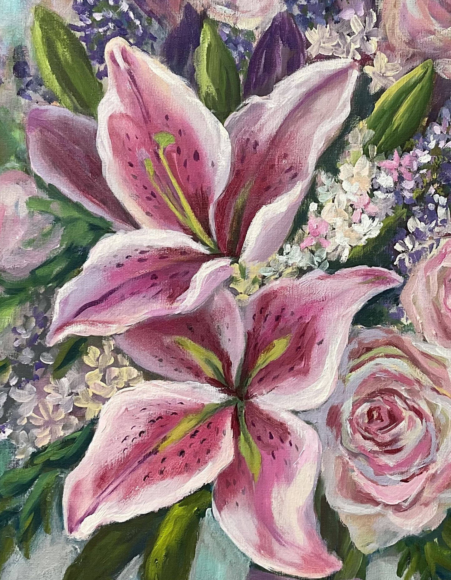 Bespoke Wedding Bouquet Painting — Custom Heirloom Artwork