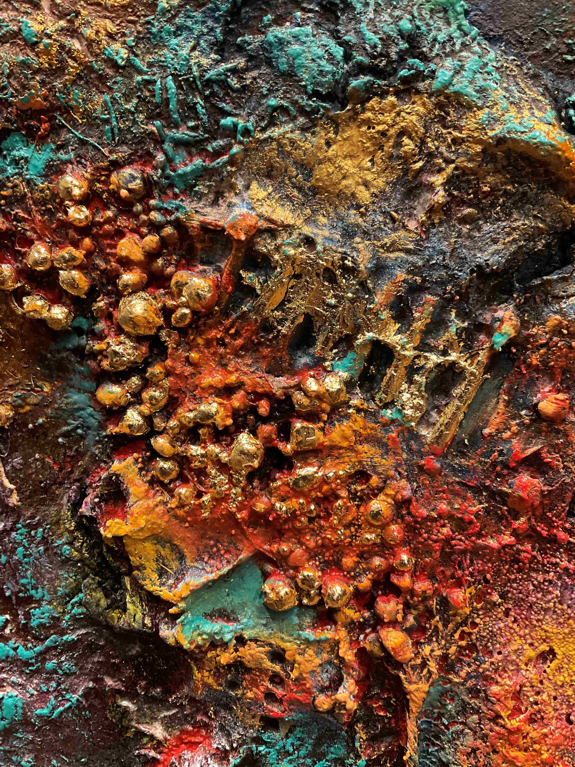 red orange abstract 